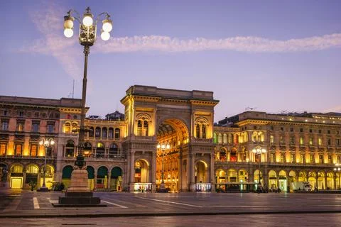 Gallery in Milan Stock Photos