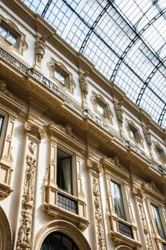 Gallery in progress in Milan Stock Photos