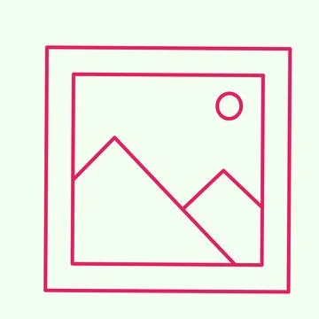Gallery simple icon vector  Stock Illustration