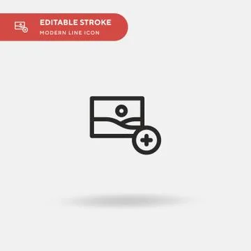 Gallery Simple vector icon. Illustration symbol design template for web mobil Stock Illustration