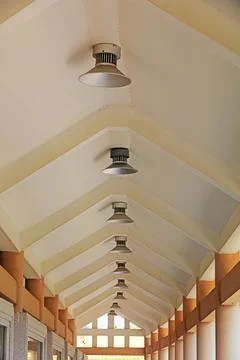 Gallery top structure, close up Stock Photos