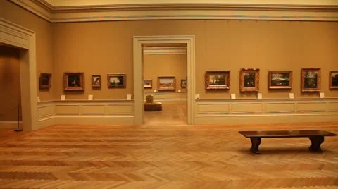 Gallery Walkthrough Video stock 21309623