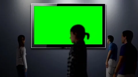 Gallery walls green screen frame Stockbeeldmateriaal 46706565