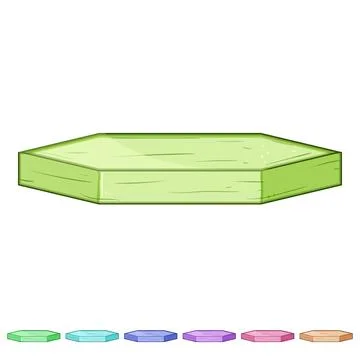 Gallery wood platform cartoon vector graphic Stock Illustration