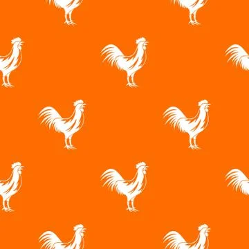 Gallic rooster pattern seamless Stock Illustration