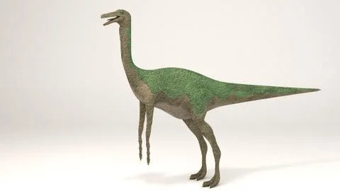 Gallimimus green Stock Illustration
