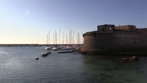 Gallipoli, Apulia, harbour Stock Footage 71831457