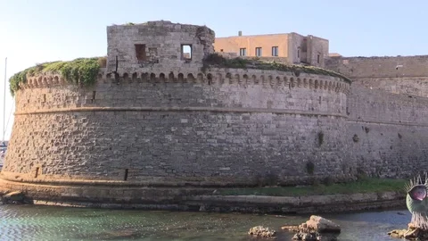 Gallipoli, Apulia, harbour Stock Footage 71831944