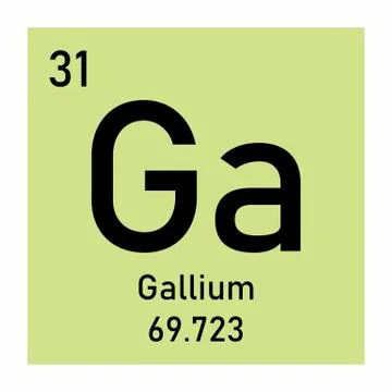 Gallium chemical element Stock Illustration