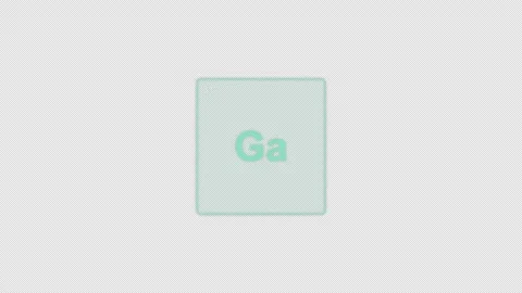 Gallium Ga Periodic Table Element Tile Clean No Text Animation Video Overlay Alp 動画素材 339370090