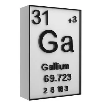 Gallium,Phosphorus on the periodic table of the elements on white blackgrou.. Stock Illustration