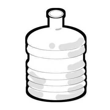Gallon bottle Stockillustratie