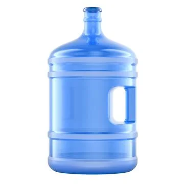 Gallon Bottled Water. 3D rendering Stock Illustration