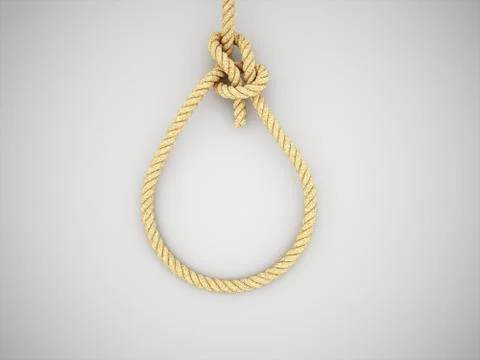 Gallows on dark background Stock Illustration