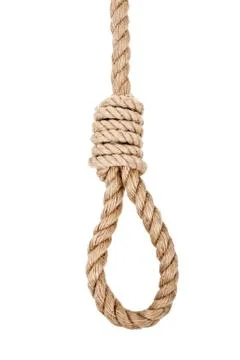 Gallows hanging rope Stock Photos