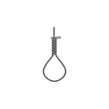 Gallows icon. Elements of human deaths icon. Premium quality graphic design icon Stock Illustration