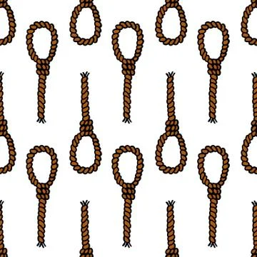 Gallows seamless doodle pattern, vector illustration イラスト素材