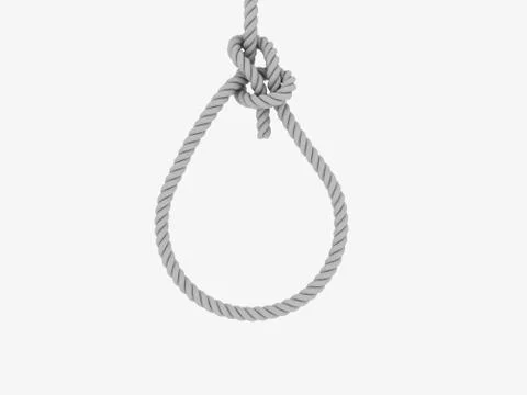 Gallows on white background Stock Illustration