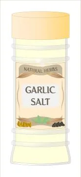 Galric salt Stock Illustration