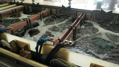 Galvanic bath, Engineering production. Stock Footage 90954572