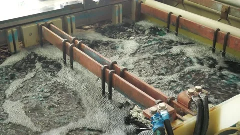 Galvanic bath, Engineering production. Stock Footage 90955248