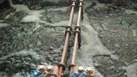 Galvanic bath, Engineering production.  Stock Footage 90955457