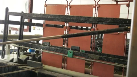 Galvanic bath, Engineering production.  Stock Footage 90956873