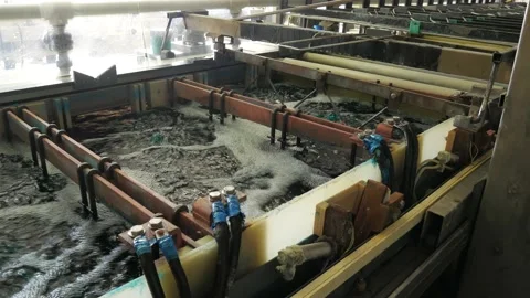 Galvanic bath, Engineering production.  Stock Footage 90957807