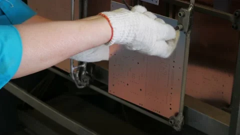 Galvanic bath, Engineering production.  Stock Footage 90957980