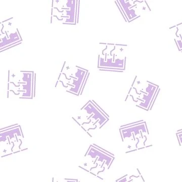 Galvanic bath glyph icon vector isolated illustration 스톡 일러스트