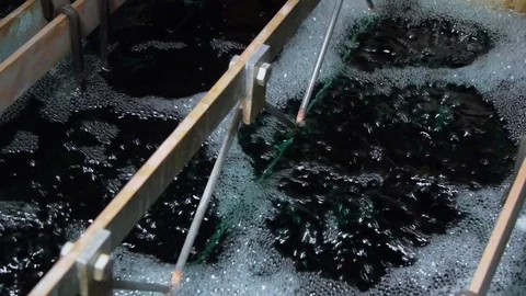 Galvanic bath in the workflow. Stock Footage 69934114