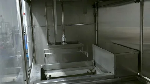Galvanic baths. Applying a protective coating to the metal. Drill manufacturing Stock Footage 171776760