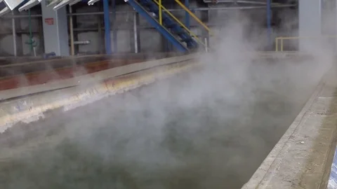 Galvanising Factory Stock Footage 78654754