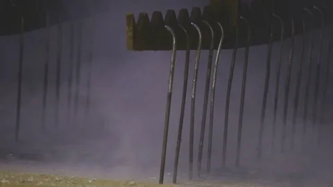 Galvanising Factory Stock Footage 78654774