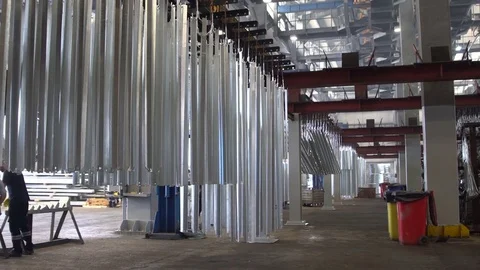 Galvanising Factory Stock Footage 78654840