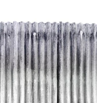 Galvanized iron texture background ,isolated white background Stock Photos