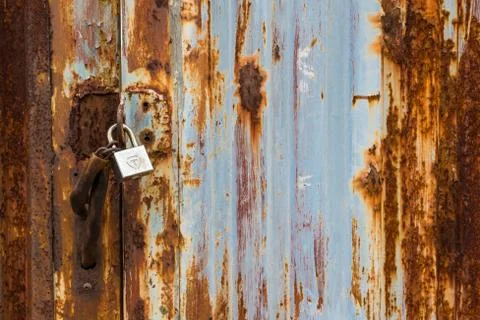 Galvanized &amp; key Stock Photos