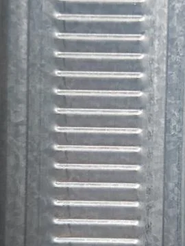 Galvanized Metal Vent Slot Pattern Industrial Background Fotos Stock