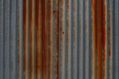 Galvanized surface that is rusty red Stock Photos