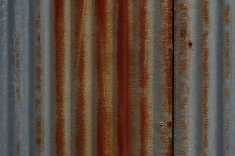 Galvanized surface that is rusty red Stock Photos