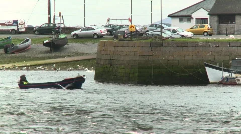 Galway Harbour Stock Footage 373252