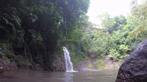 Gamalotillo Waterfall Stock Footage 91720553