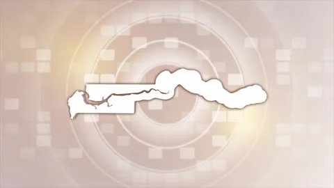Gambia Animated Map Stock Footage 275633913