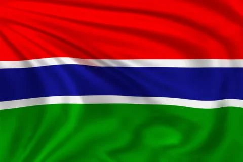 Gambia flag Stock-Illustration