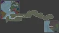 Gambia framed and extracted. Administrative 4k or 4k+ Resolution