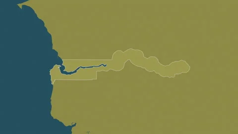 Gambia map - glide. Border. Pattern. Stock Footage 148215139