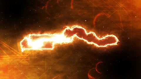 The Gambia map meets space and cosmos Stock Footage 278464317
