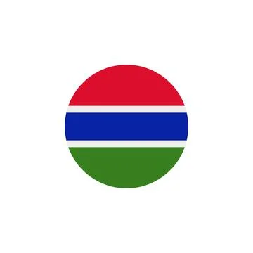 Gambian flag icon vector Stock Illustration