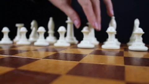 Gambit on the chessboard Stock Footage 77278836
