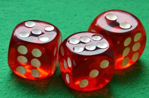Gamble dices Stock Photos